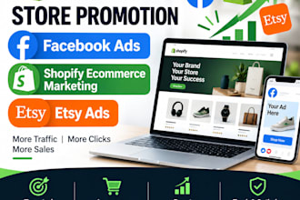 do shopify store promotion facebook ads shopify ecommerce marketing etsy ads