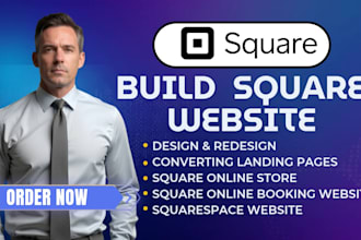 create your square online store, square website, square online booking website