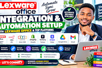integrate lexware office make n8n zoho crm shopify tentary stripe google drive