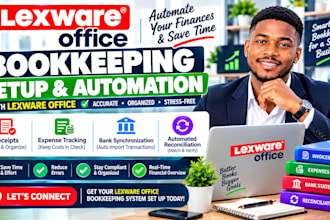 setup lexware office bookeeping receipts expense tracking bank reconciliation