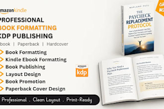 do amazon kdp book formatting, paperback and kindle ebook formatting, kdp upload
