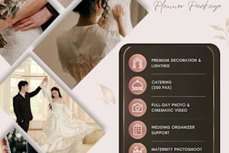 design professional event venue, wedding and party promotional banners