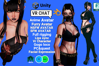 3d model vrc commission vrchat avatar vr character 3d furry avatar nsfw avatar