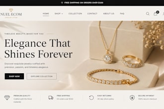 design jewelry website necklace store jewelry shopify store wristwatch bracelets