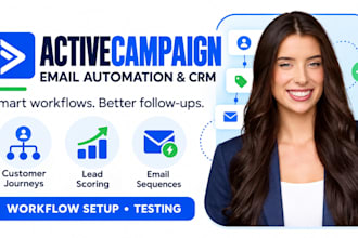set up activecampaign automation and email workflows