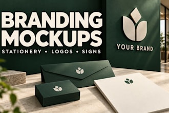 create realistic logo and branding mockups for your business