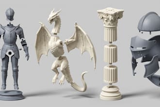 cut split and key stl 3d models add alignment pins connectors for 3d print files