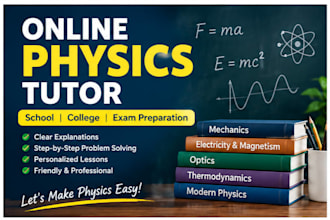teach physics online for school and college students