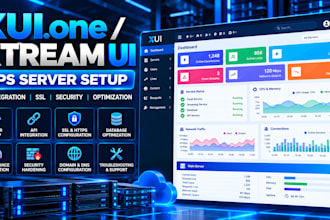 deploy and configure stable xui one or xtream ui server on vps with API, SSL