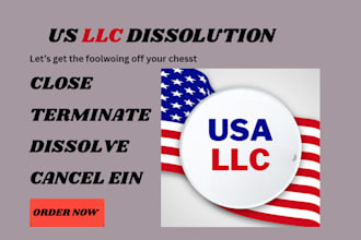 dissolve your US llc or corporation and close your ein with the irs