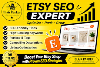 optimize etsy SEO titles tags and digital product listings