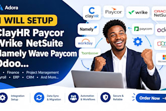 setup clayhr paycor wrike netsuite namely wave paycom odoo