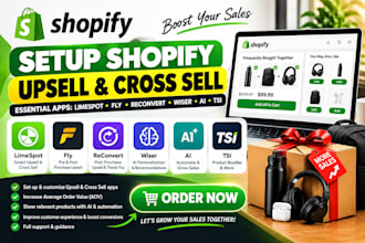 setup shopify upsell and cross sell essential limespot fly reconvert wiser ai