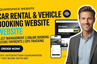 build car rental website squarespace vehicle booking website transportation site