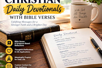 write christian daily devotionals with bible verses