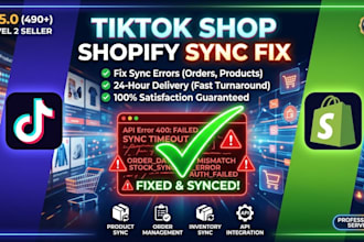 fix tiktok shop shopify sync errors product compliance and warehouse mapping