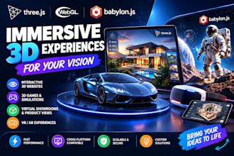 do immersive 3d experiences with threejs webgl