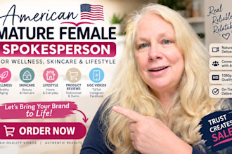 german senior female spokesperson selfiestyle testimonial video female presenter