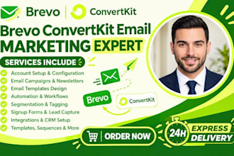 setup brevo convertkit kit email marketing automation email template campaign