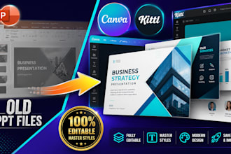 convert powerpoint to canva kittl marq presentation templates with master styles