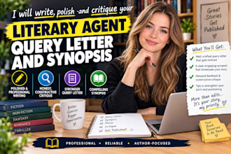 write, polish and critique your literary agent query letter and synopsis