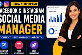 be facebook instagram social media marketing manager, saas marketing strategy