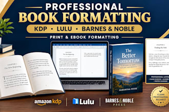 format book for lulu barnes and noble and kdp