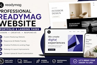 design, your readymag website, portfolio or landing page