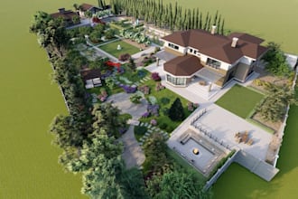 do 2d and 3d residential landscape design, backyard design and garden design