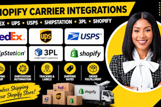 do fedex, ups, usps, shipstation, third party, shopify carrier integration
