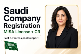 register your company in saudi arabia with misa license and cr