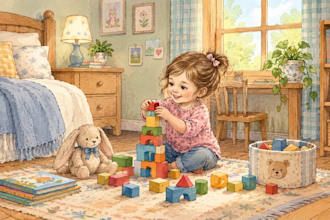 illustrate children story book, kids book cover and amazon kdp picture book