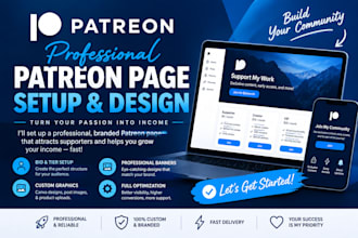 create professional patreon profile and patreon page setup