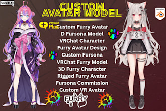 model quick anime vtuber model, vrm avatar, vroid edit, vtube studio