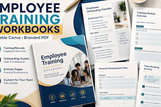design corporate employee training workbooks and onboarding manuals