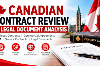 review canadian business contracts commercial agreements nda service contracts