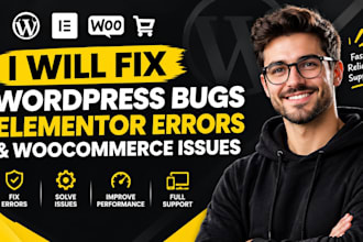fix wordpress error fix wordpress bug woocommerce elementor bug fix website