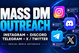 do instagram mass dm discord mass dm telegram mass dm x twitter mass dm