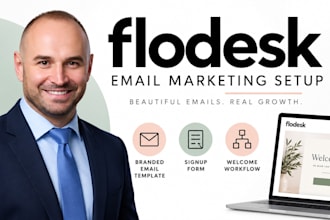 design a flodesk email template and welcome sequence
