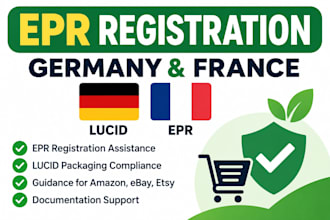 help with germany epr registration and lucid for amazon sellers
