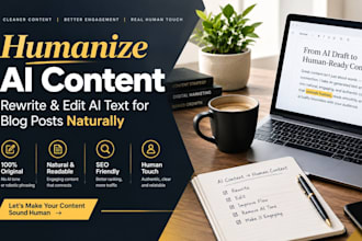 manually humanize ai content, rewrite and edit ai text for blog posts naturally