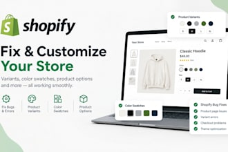 fix shopify product variants, color swatches and size selection issues