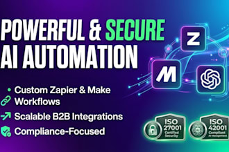 setup iso 42001 ai integration and secure iso 27001 make zapier automation