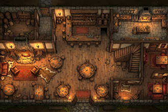 2d dnd battle map, fantasy rpg map, dungeon map, ttrpg map design, pathfinder