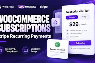 set up woocommerce subscriptions and stripe checkout for recurring payment plans