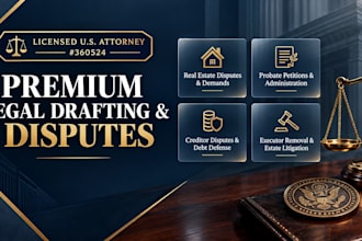 prepare probate petitions and estate administration documents