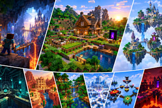create custom minecraft adventure maps, survival worlds and game maps