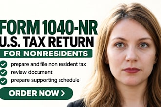 prepare and file your US 1040nr tax return for nonresidents