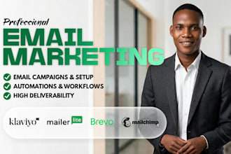 setup mailchimp email marketing, automation and flows