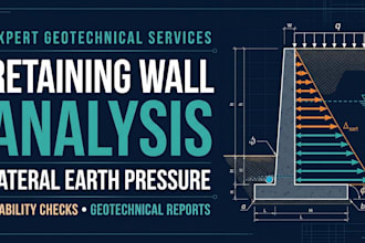 perform retaining wall analysis and lateral earth pressure calculations